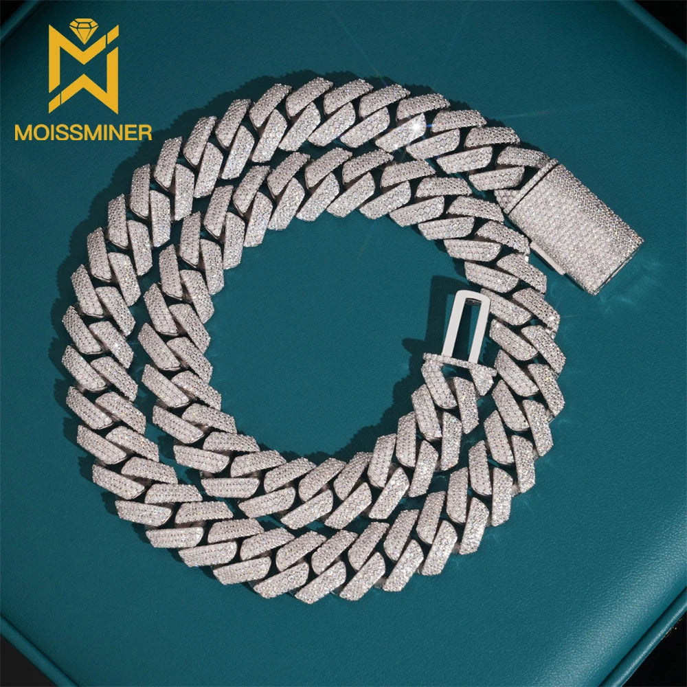 15mm Iced Out Diamonds Cuban Link Chain