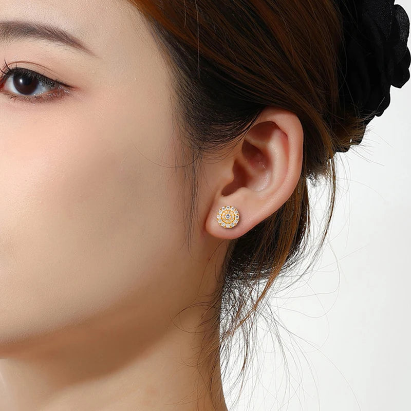 Iced Out Stud Earrings