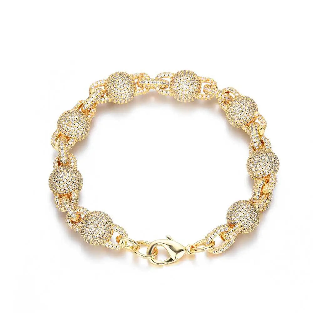 10.5mm Iced Out Ball Chain