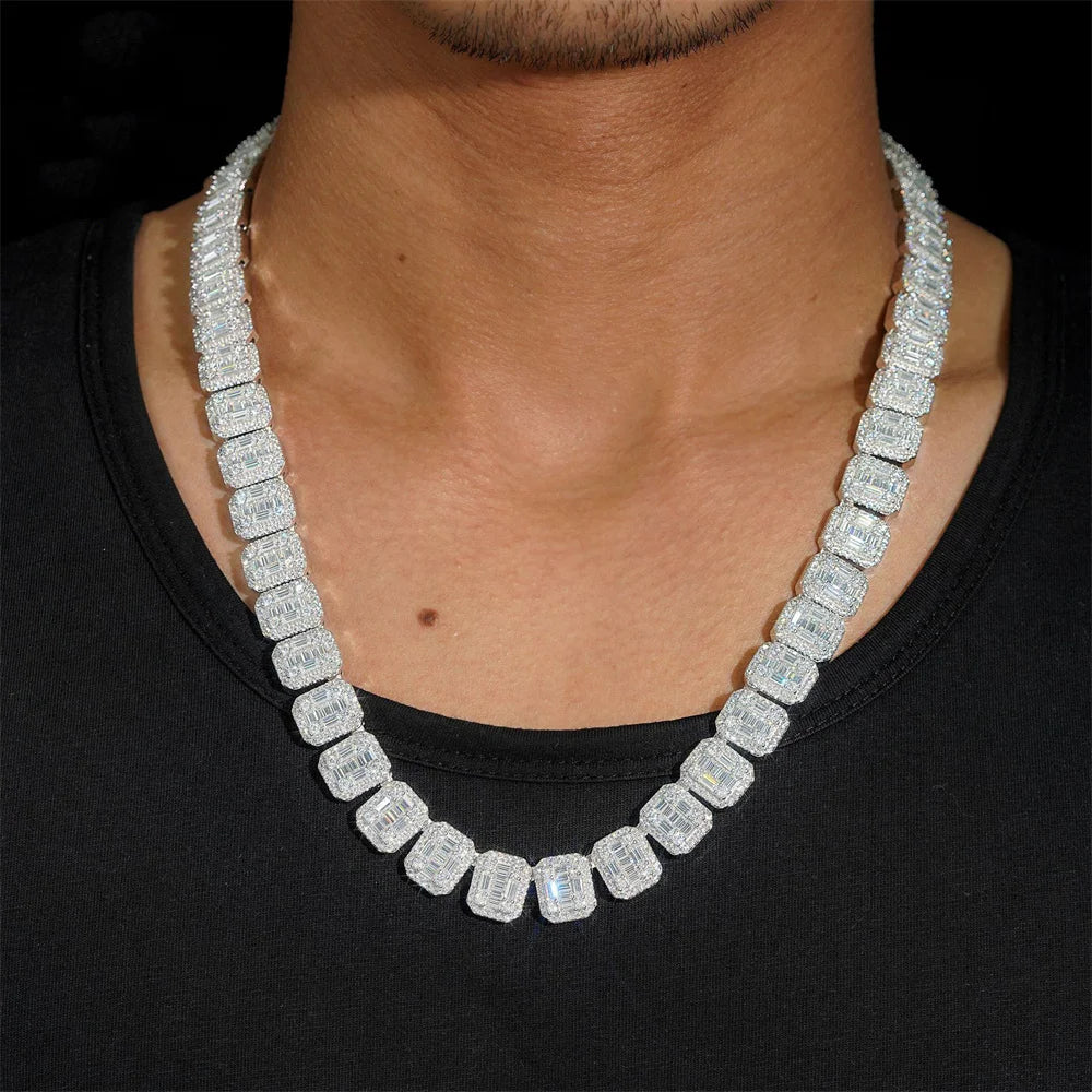 20mm Moissanite Cuban Link Chain