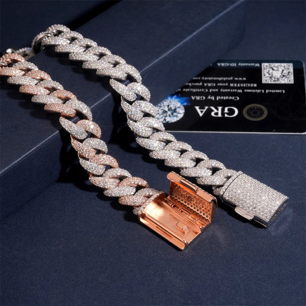 15mm Iced Out Cuban Link Chain