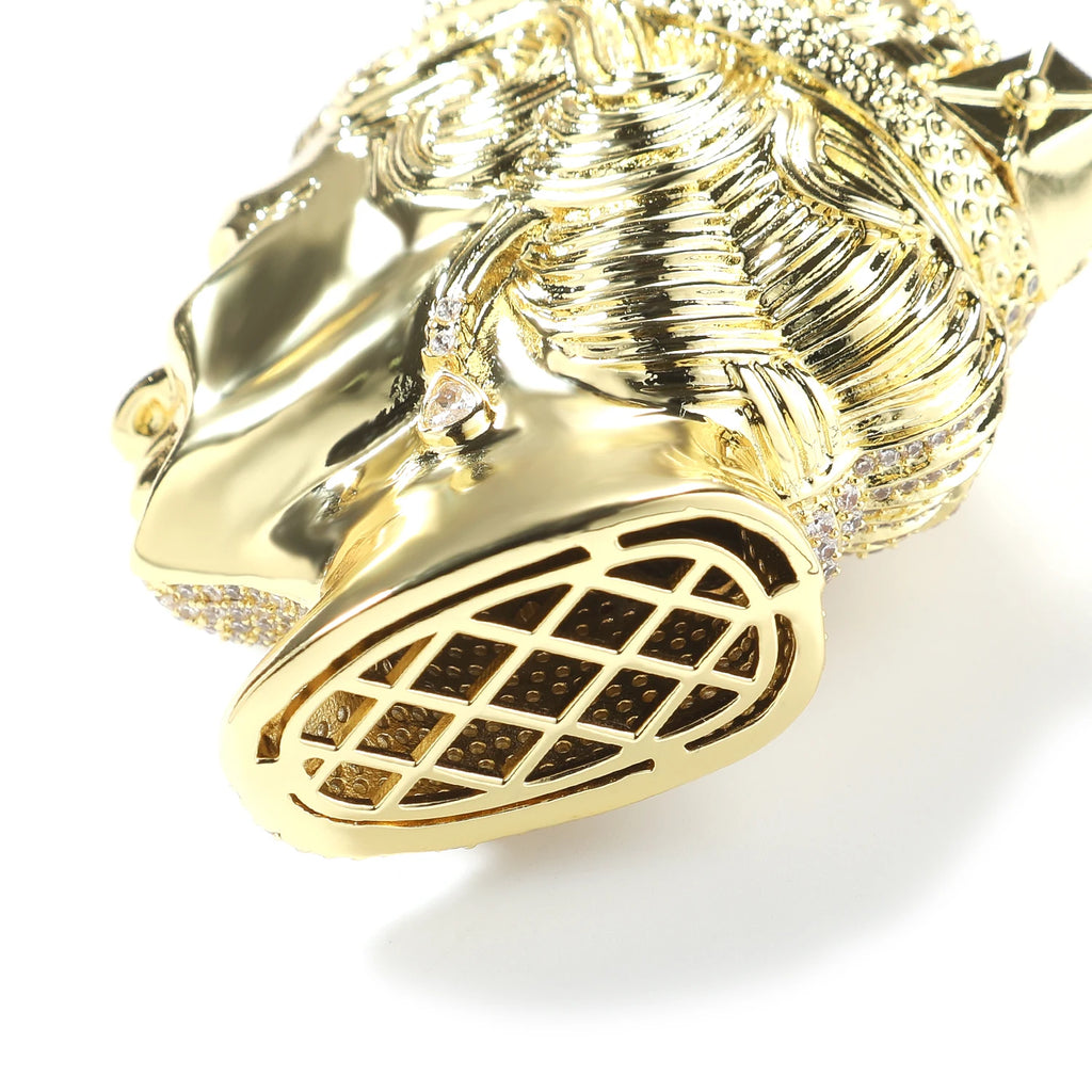 Iced Out Queen Elizabeth Portrait Pendant