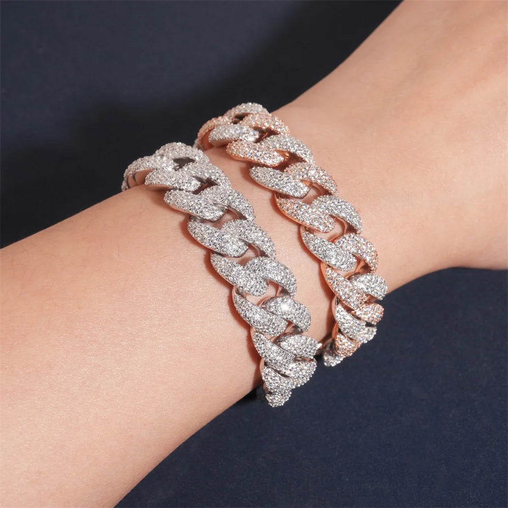 15mm Iced Out Cuban Link Chain