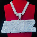 Iced Out Big Baguette Custom Letter Pendant