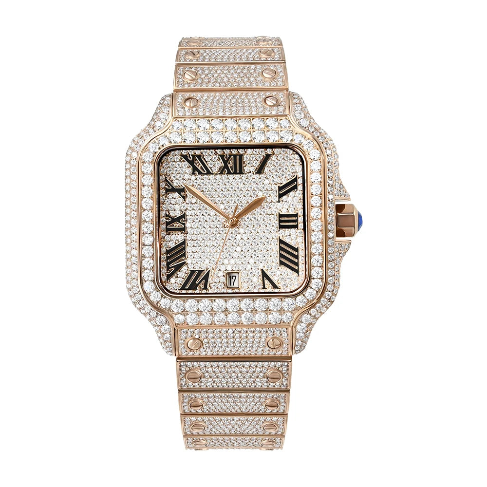Iced Out High-End Square Watch
