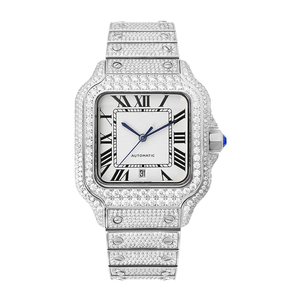 Iced Out Diamond Automatic Watch