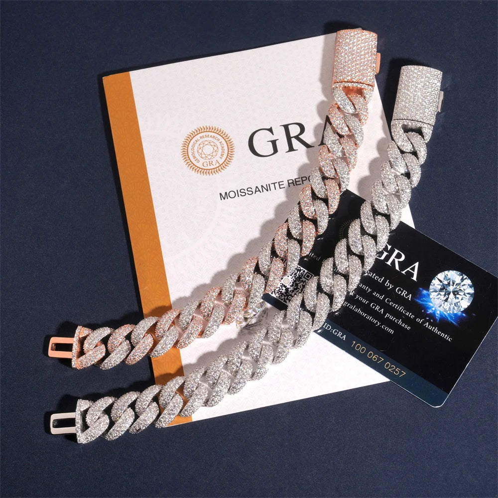 15mm Iced Out Cuban Link Chain