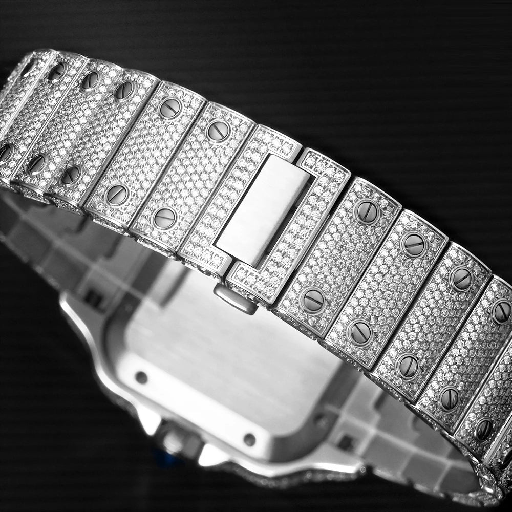 Iced Out High-End Square Watch