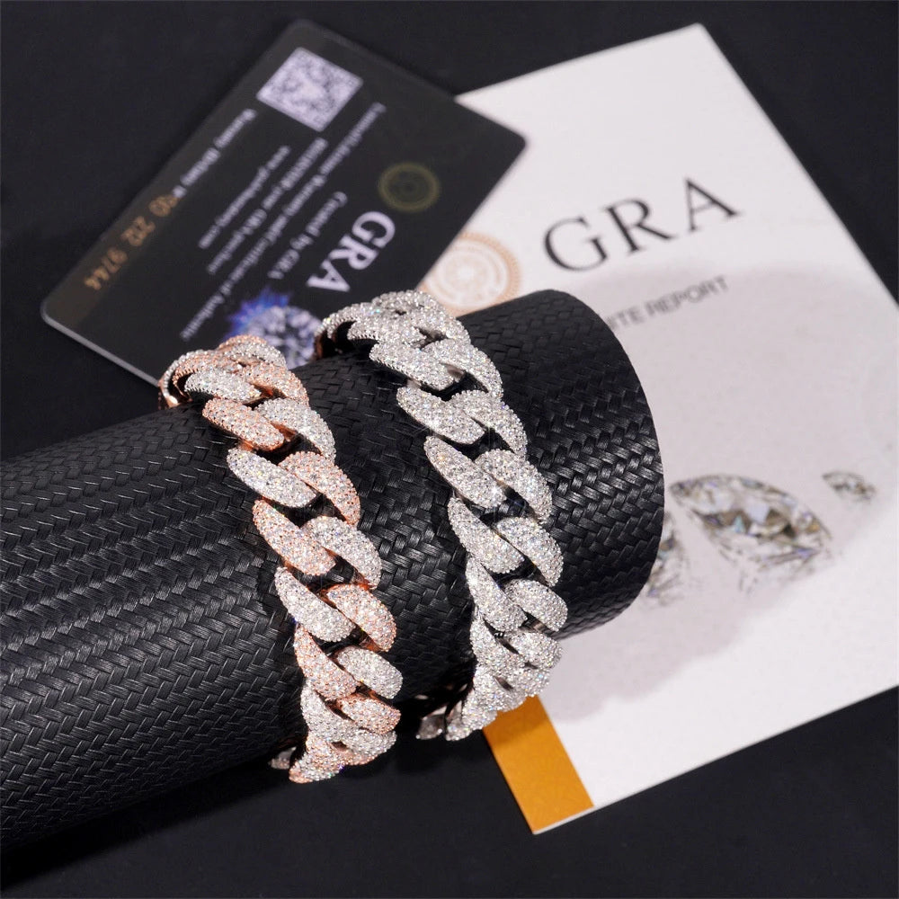 15mm Iced Out Cuban Link Chain