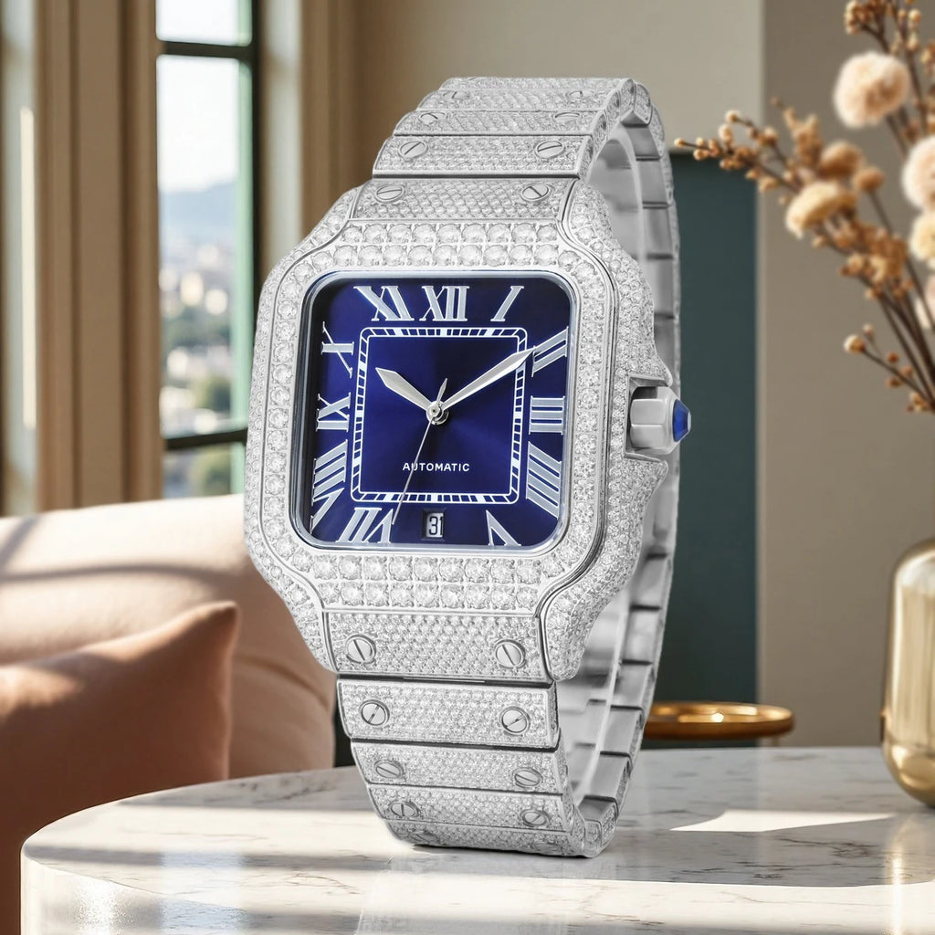 Iced Out Diamond Automatic Watch