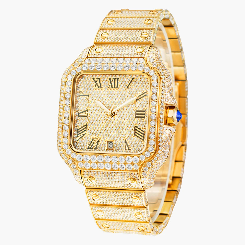Iced Out High-End Square Watch