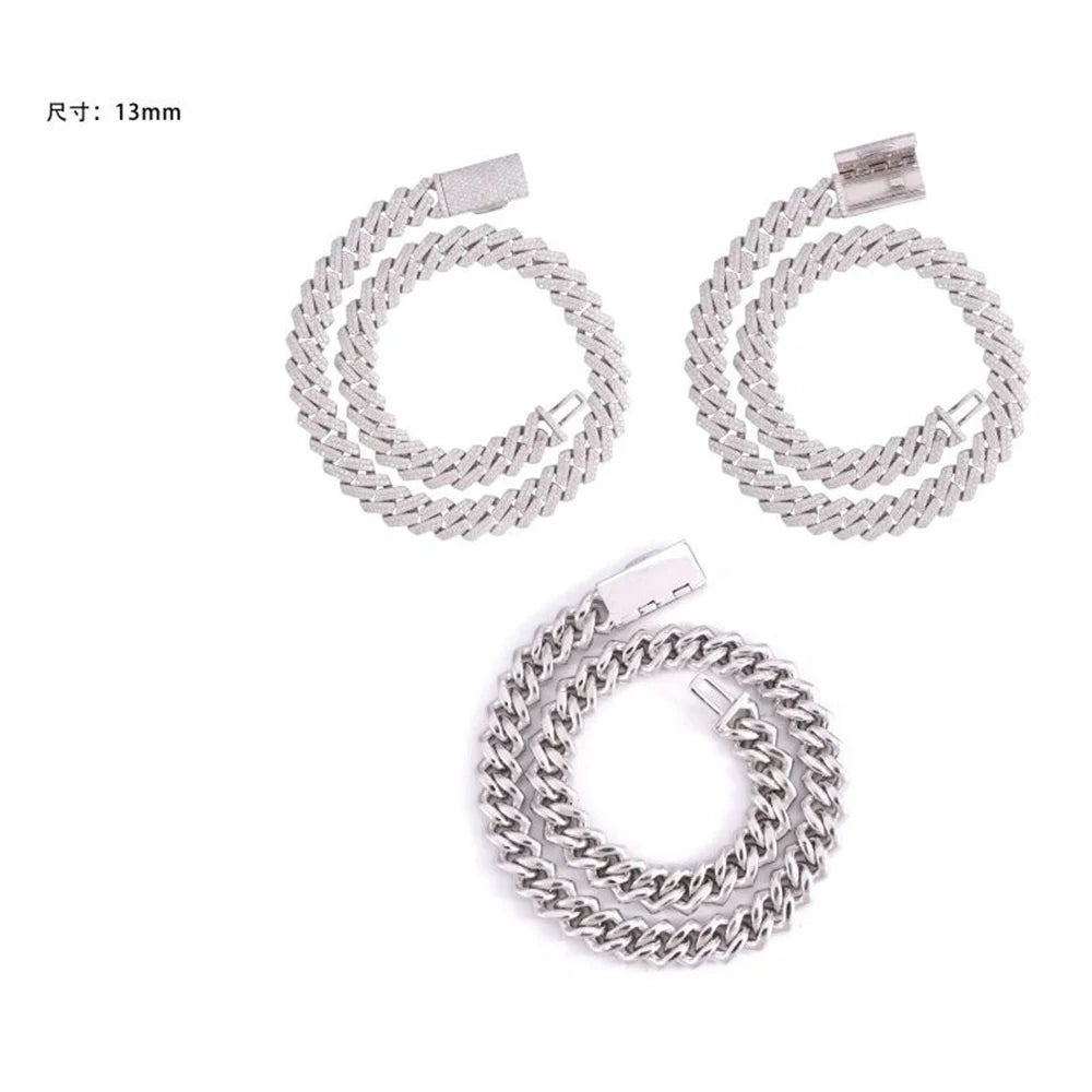 13mm Iced Out Cuban Link Chain
