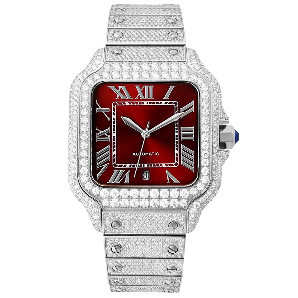 Iced Out Diamond Automatic Watch