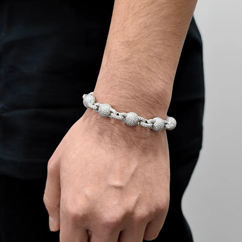 10.5mm Iced Out Ball Chain