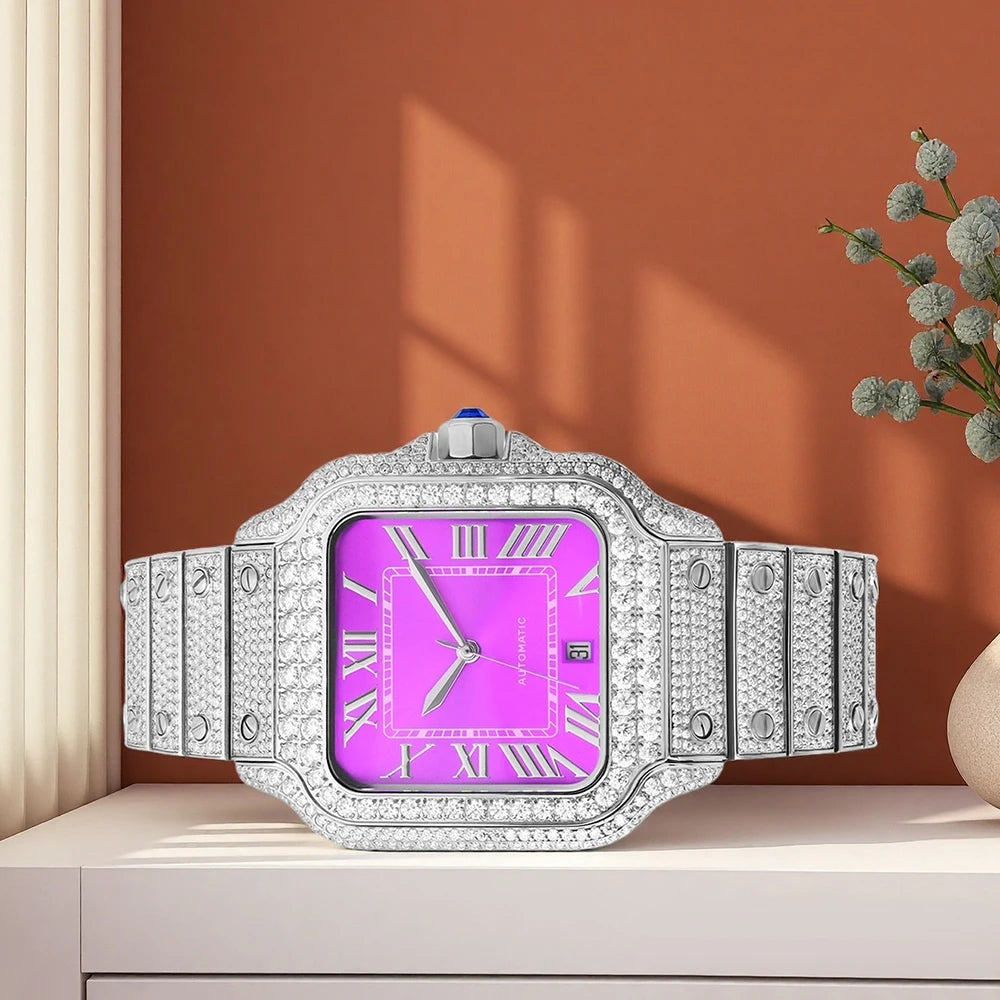 Iced Out Diamond Automatic Watch