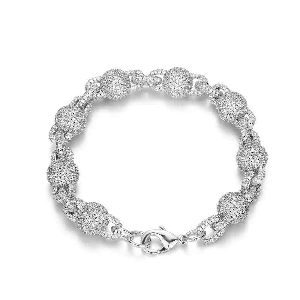 10.5mm Iced Out Ball Chain