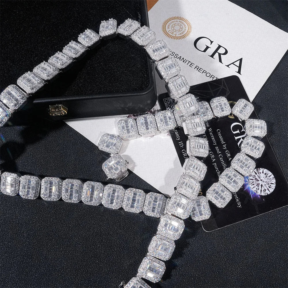 20mm Moissanite Cuban Link Chain
