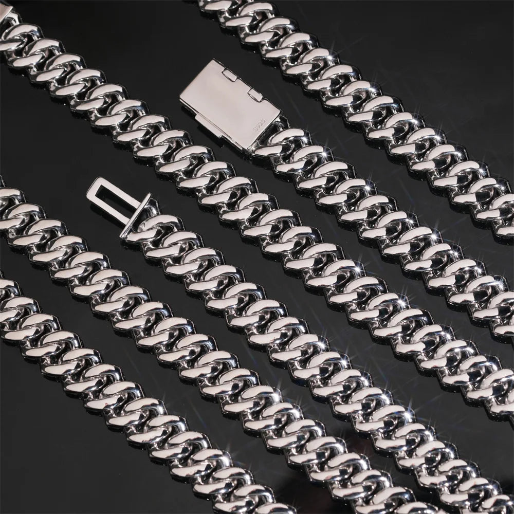 15mm Iced Out Diamonds Cuban Link Chain