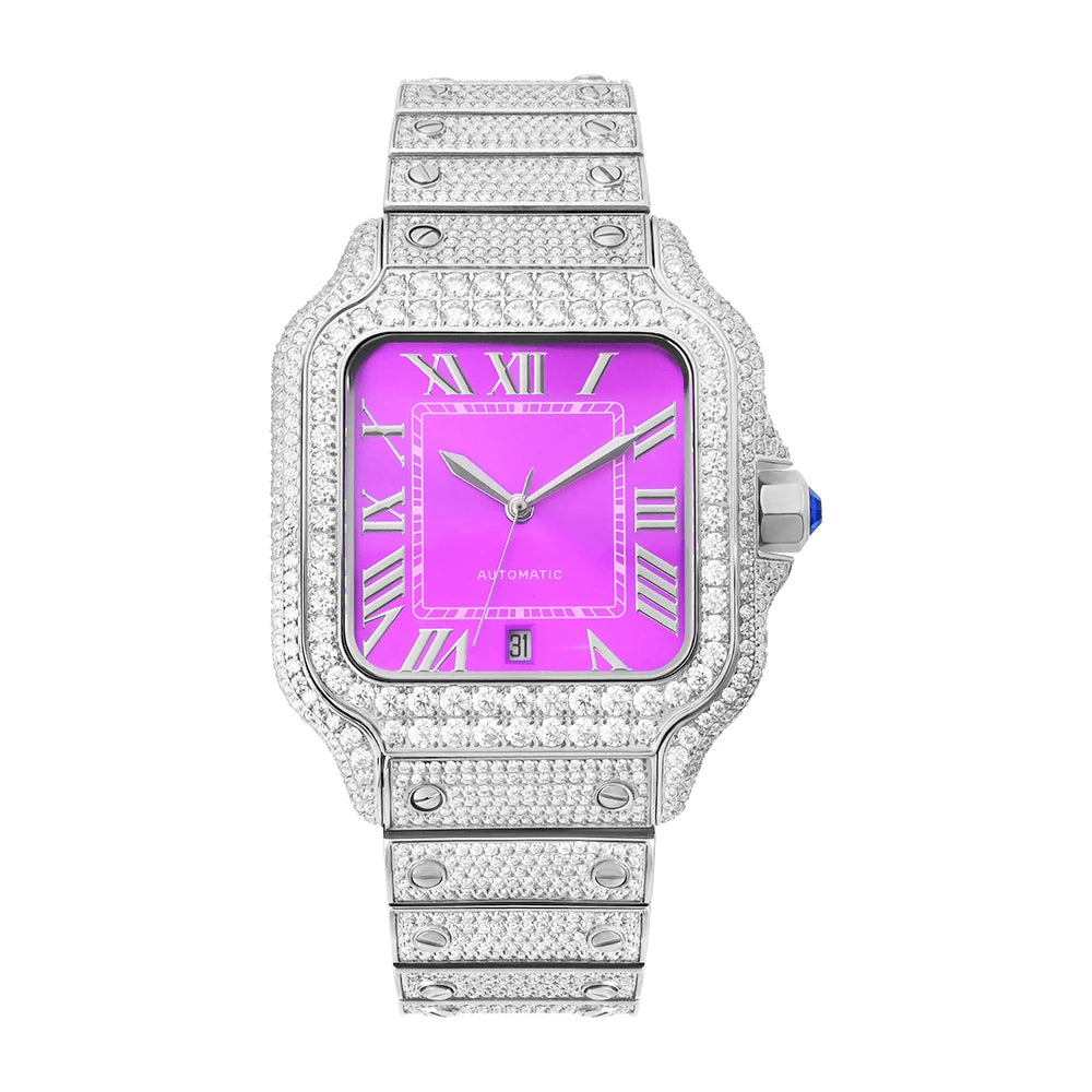 Iced Out Diamond Automatic Watch