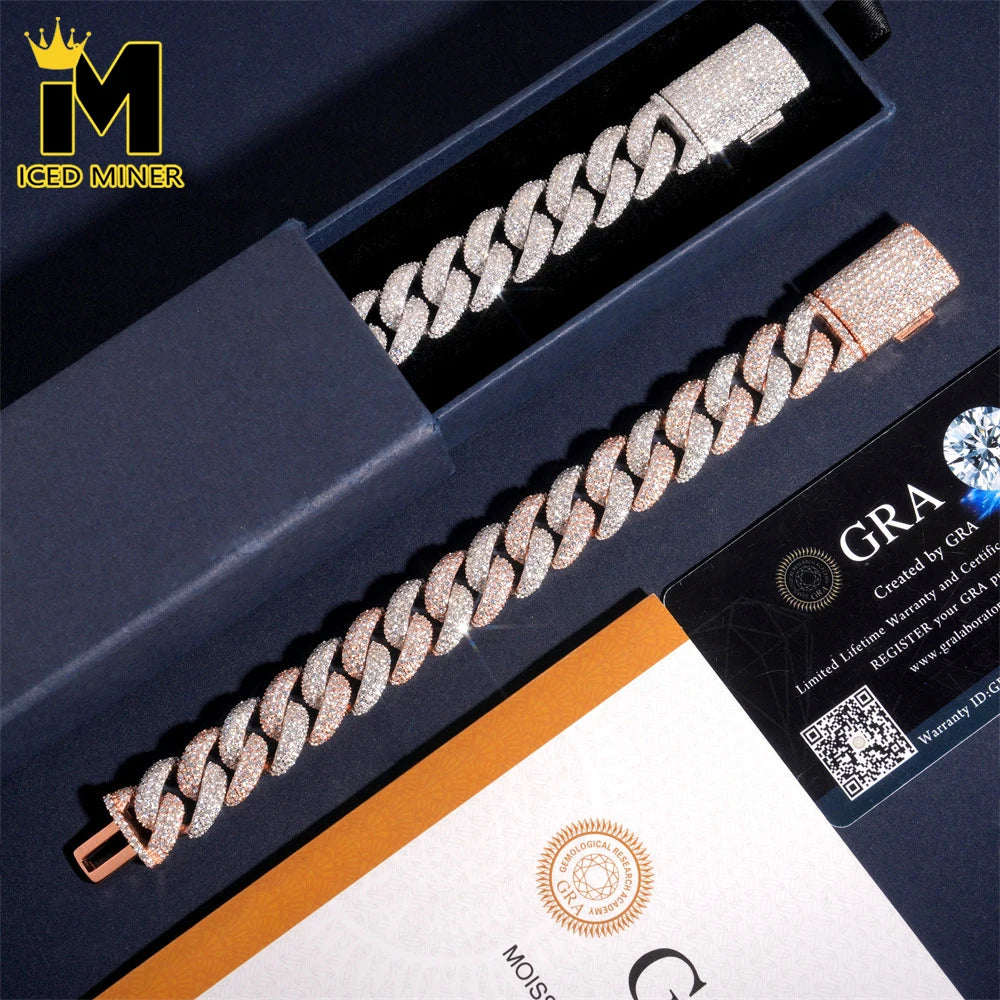 15mm Iced Out Cuban Link Chain