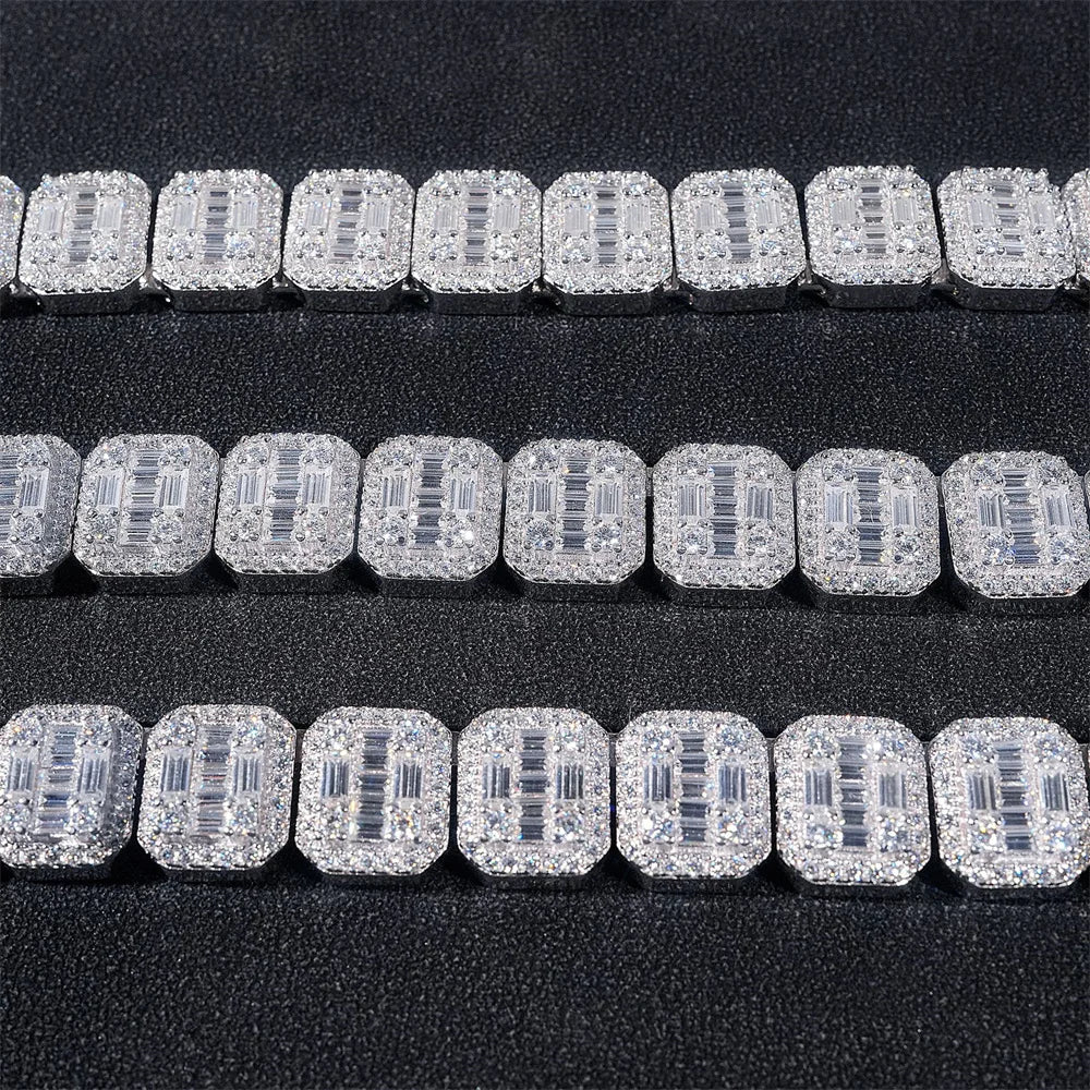 20mm Moissanite Cuban Link Chain