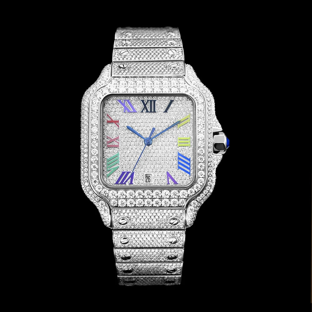 Iced Out High-End Square Watch