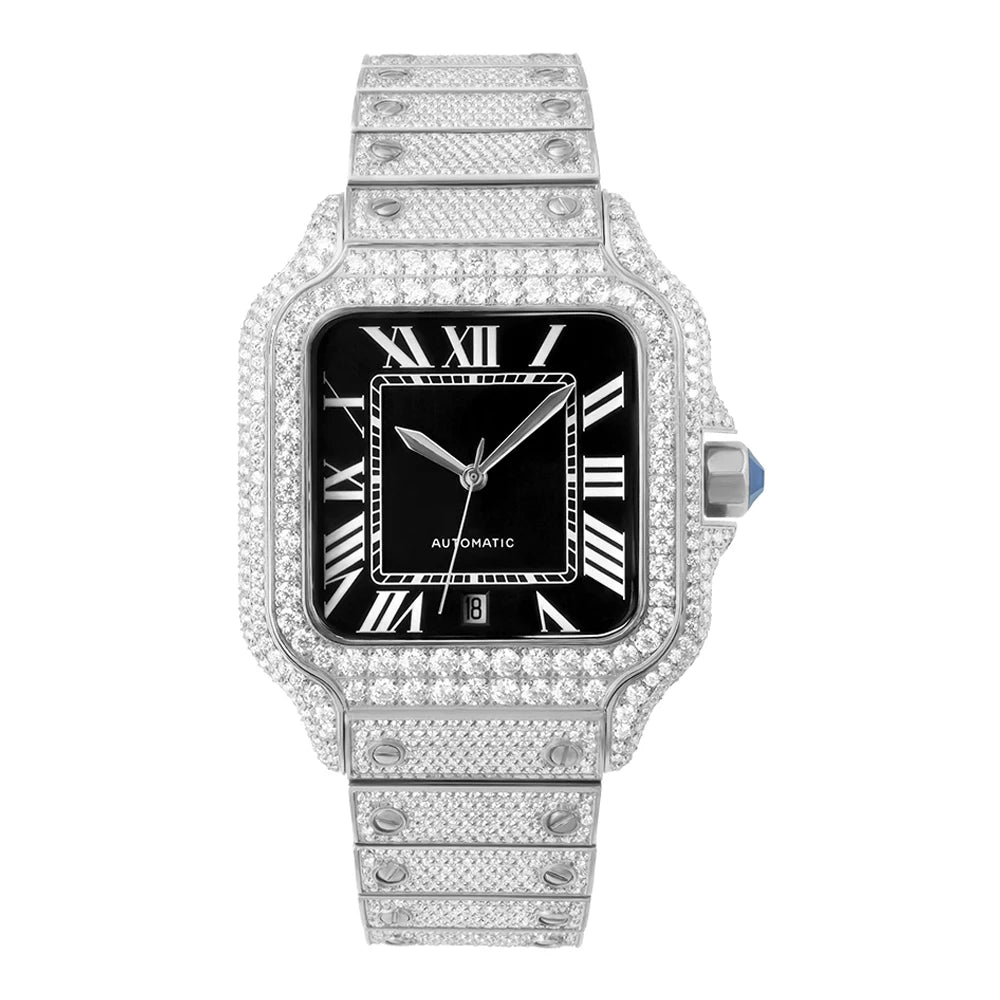 Iced Out Diamond Automatic Watch