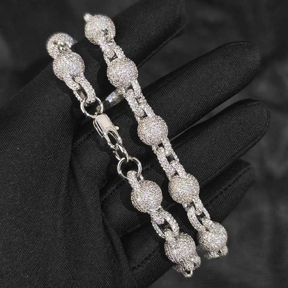 10.5mm Iced Out Ball Chain